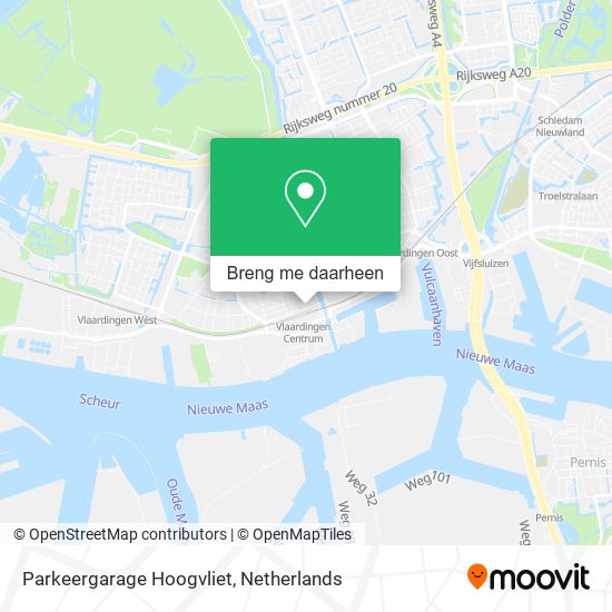 Parkeergarage Hoogvliet kaart