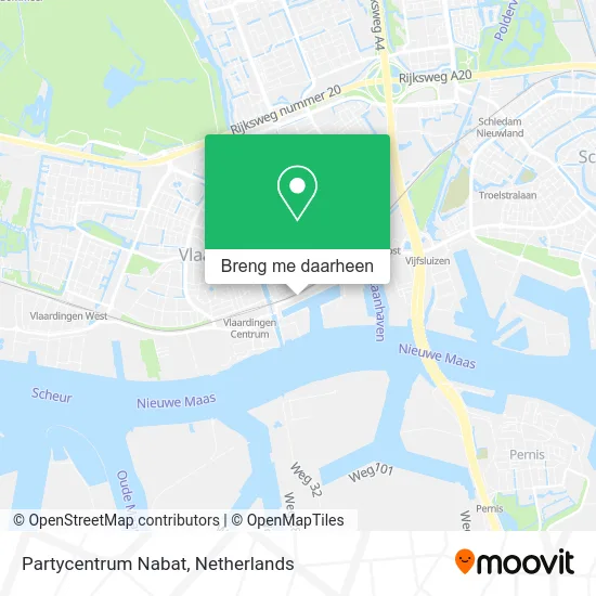 Partycentrum Nabat kaart