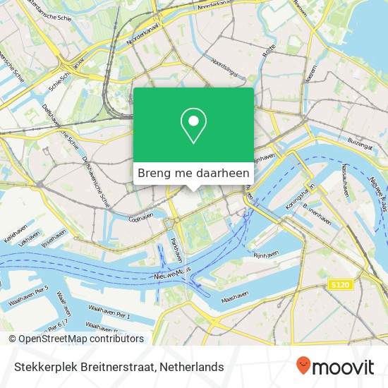 Stekkerplek Breitnerstraat kaart