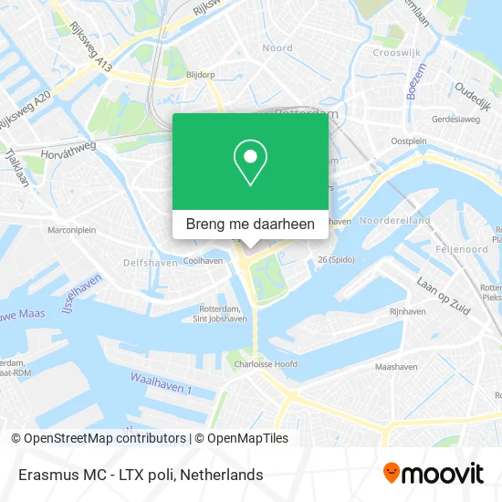 Erasmus MC - LTX poli kaart
