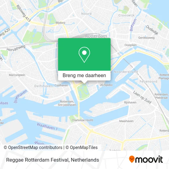 Reggae Rotterdam Festival kaart