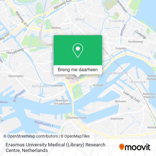 Erasmus University Medical (Library) Research Centre kaart