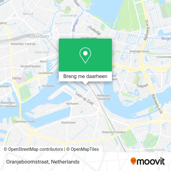 Oranjeboomstraat kaart