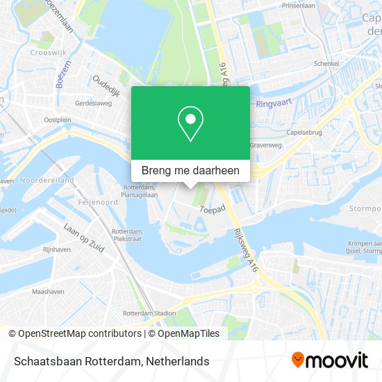 Schaatsbaan Rotterdam kaart