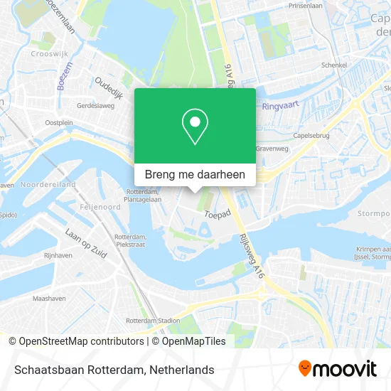 Schaatsbaan Rotterdam kaart