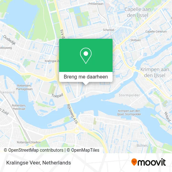 Kralingse Veer kaart