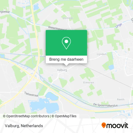 Valburg kaart