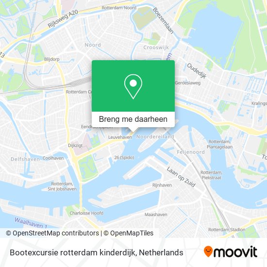Bootexcursie rotterdam kinderdijk kaart
