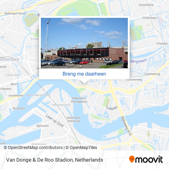 Van Donge & De Roo Stadion kaart