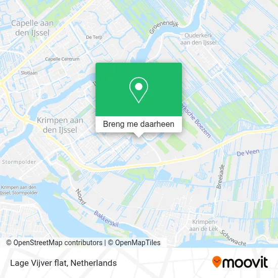 Lage Vijver flat kaart