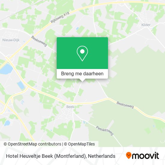 Hotel Heuveltje Beek (Montferland) kaart