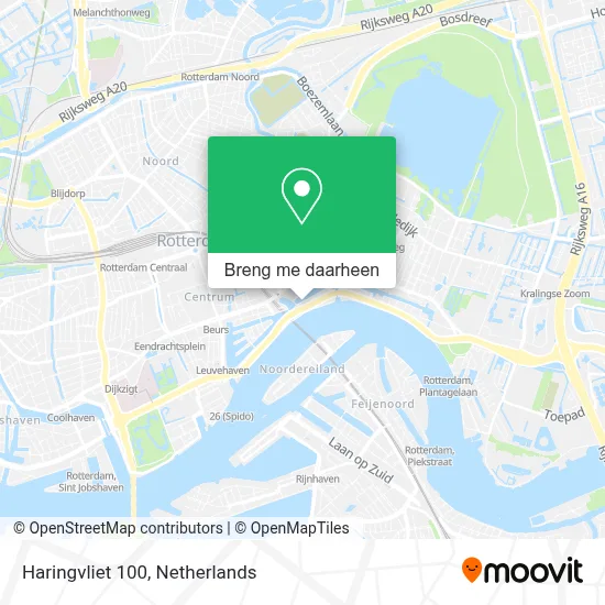 Haringvliet 100 kaart