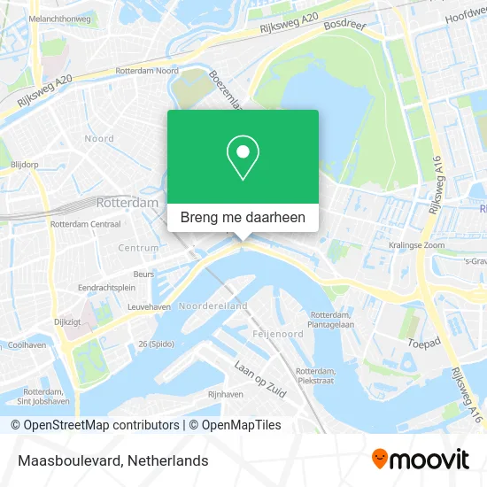 Maasboulevard kaart