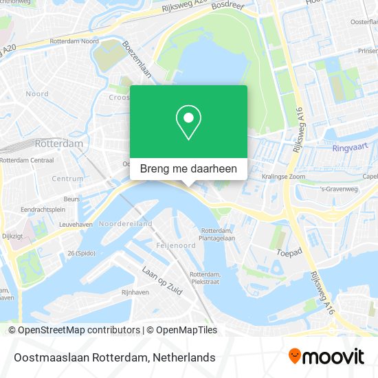 Oostmaaslaan Rotterdam kaart