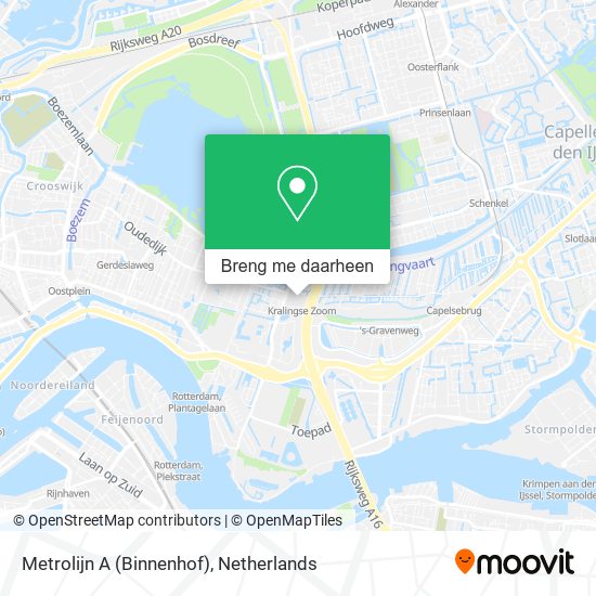 Metrolijn A (Binnenhof) kaart