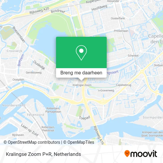 Kralingse Zoom P+R kaart