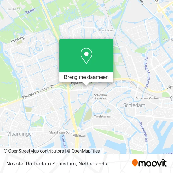 Novotel Rotterdam Schiedam kaart