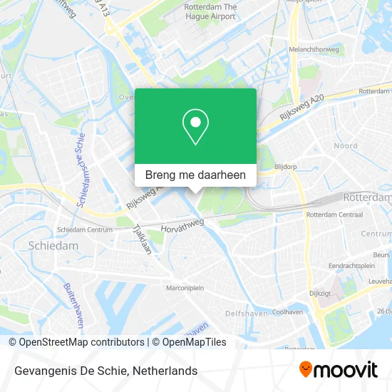 Gevangenis De Schie kaart