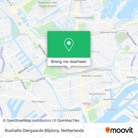 Bushalte Diergaarde Blijdorp kaart