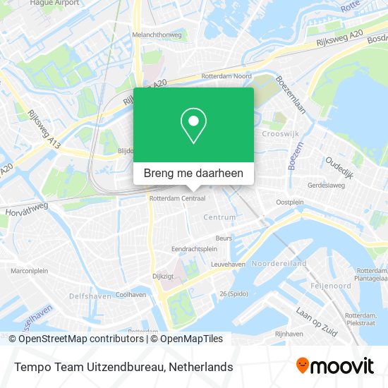 Tempo Team Uitzendbureau kaart