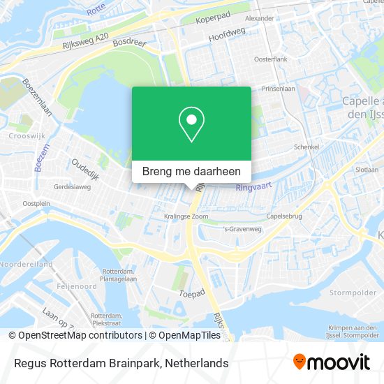 Regus Rotterdam Brainpark kaart