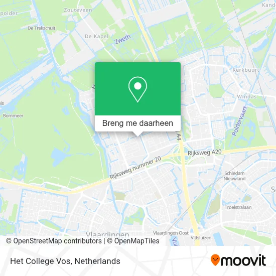 Het College Vos kaart