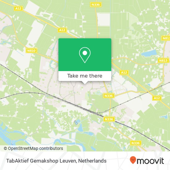 TabAktief Gemakshop Leuven kaart
