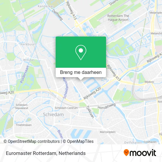 Euromaster Rotterdam kaart