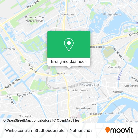 Winkelcentrum Stadhoudersplein kaart