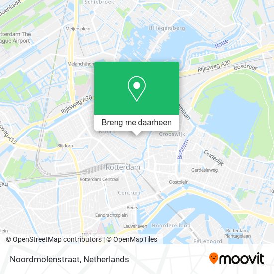 Noordmolenstraat kaart