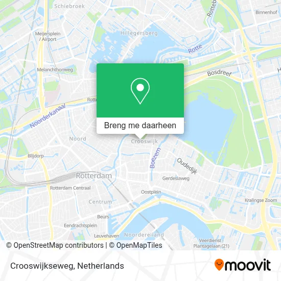 Crooswijkseweg kaart