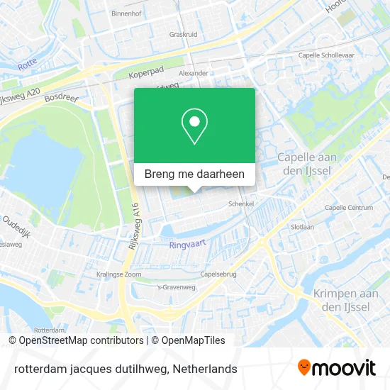 rotterdam jacques dutilhweg kaart