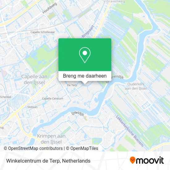 Winkelcentrum de Terp kaart