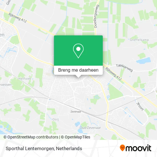 Sporthal Lentemorgen kaart
