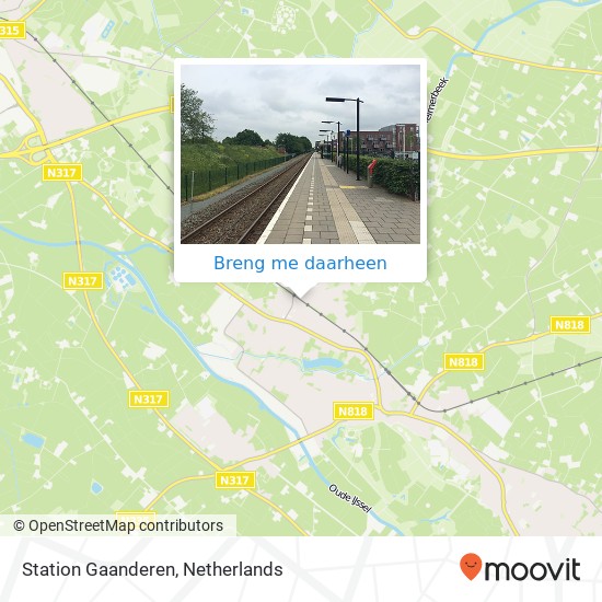 Station Gaanderen kaart