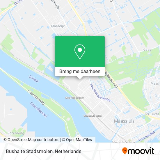 Bushalte Stadsmolen kaart