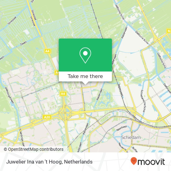 Juwelier Ina van 't Hoog kaart