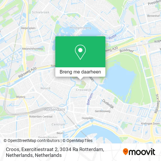 Croos, Exercitiestraat 2, 3034 Ra Rotterdam, Netherlands kaart