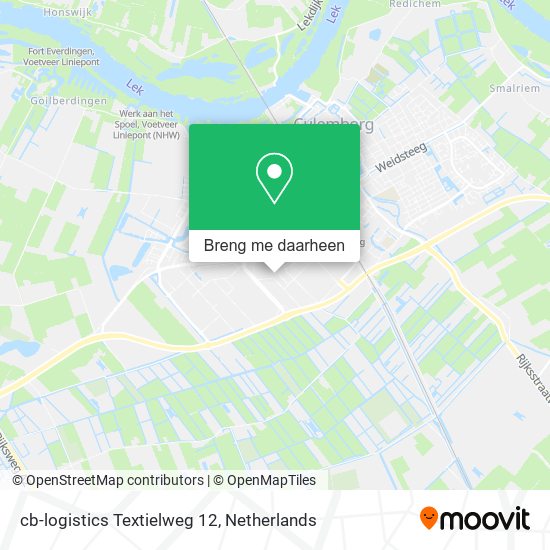 cb-logistics Textielweg 12 kaart