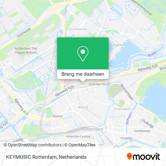 KEYMUSIC Rotterdam kaart