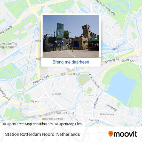 Station Rotterdam Noord kaart