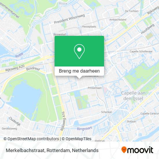 Merkelbachstraat, Rotterdam kaart
