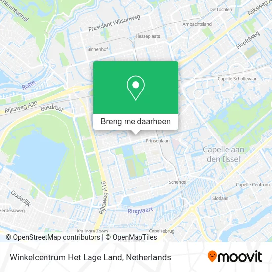 Winkelcentrum Het Lage Land kaart