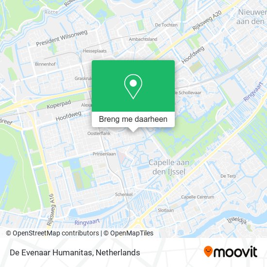 De Evenaar Humanitas kaart