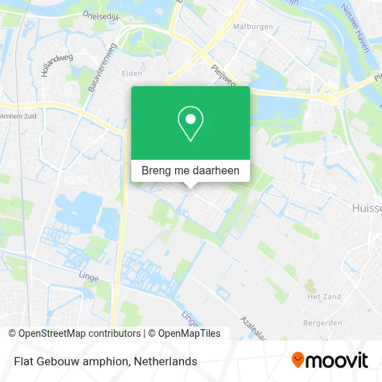 Flat Gebouw amphion kaart