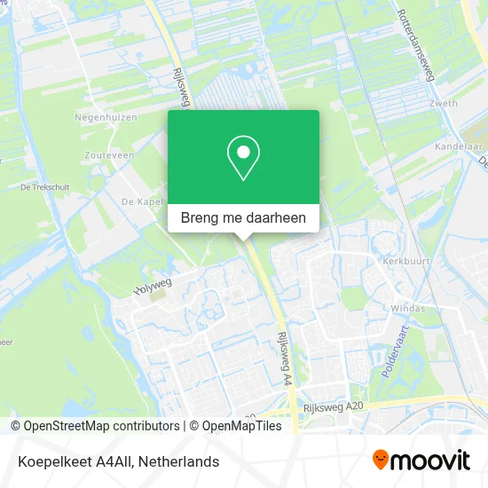 Koepelkeet A4All kaart