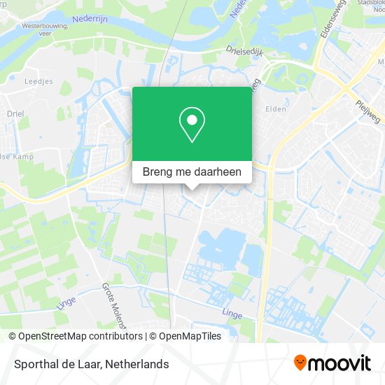 Sporthal de Laar kaart