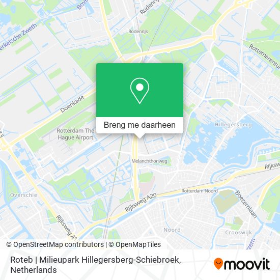 Roteb | Milieupark Hillegersberg-Schiebroek kaart
