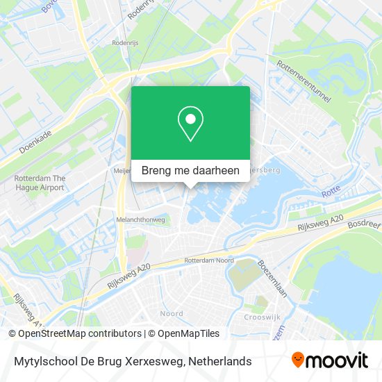 Mytylschool De Brug Xerxesweg kaart