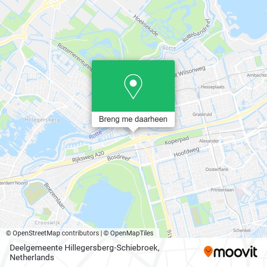 Deelgemeente Hillegersberg-Schiebroek kaart